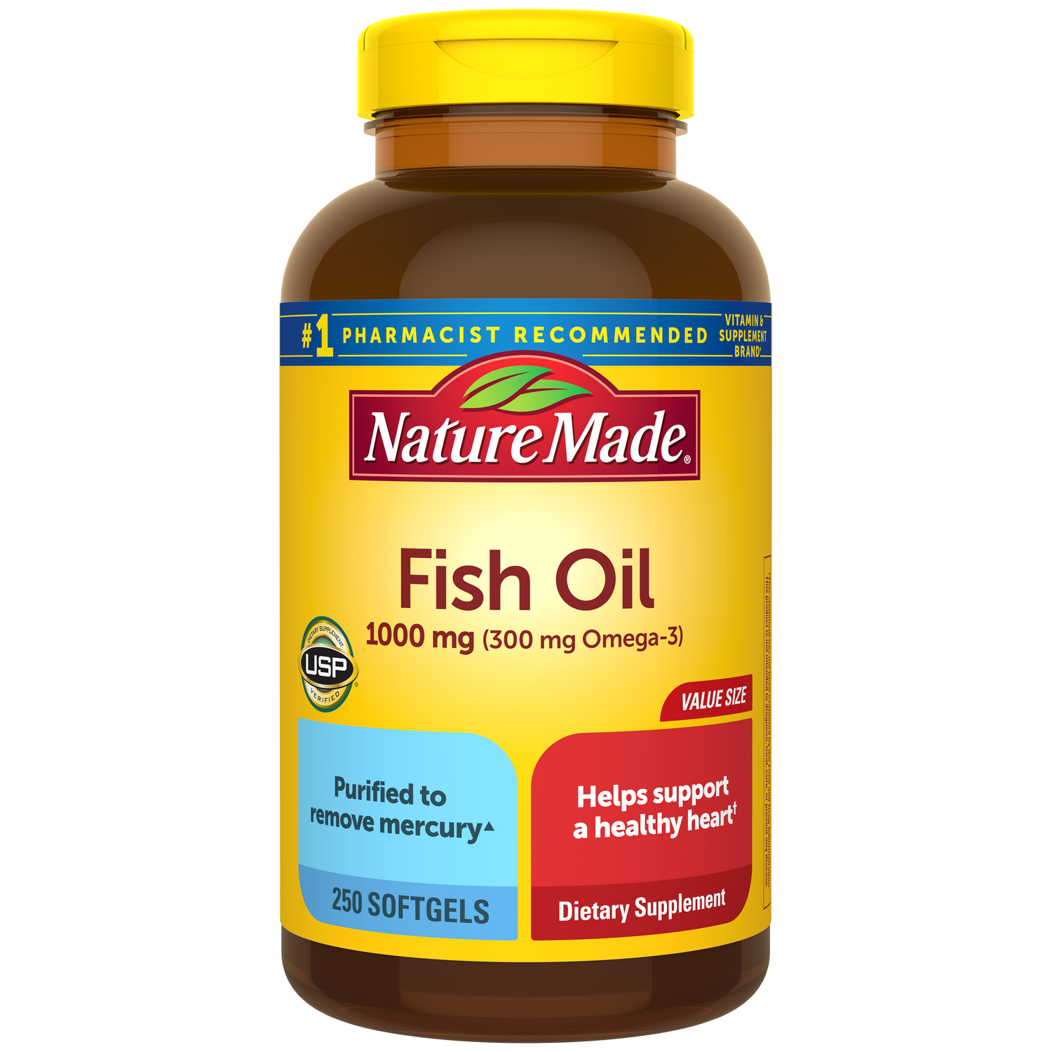 Fish Oil 1000 mg Softgels | 250