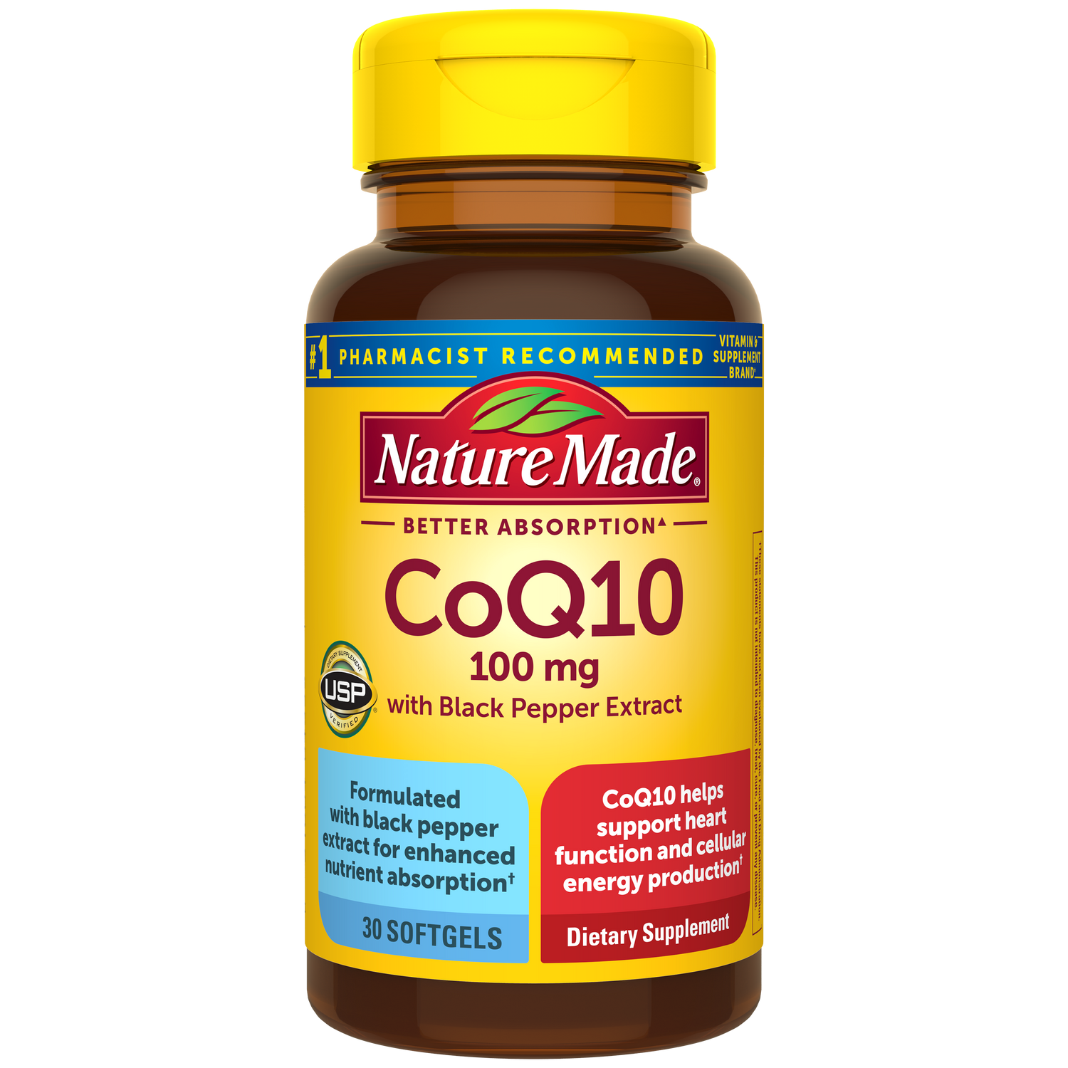 Better Absorption▲ CoQ10 100 mg with Black Pepper Extract | 