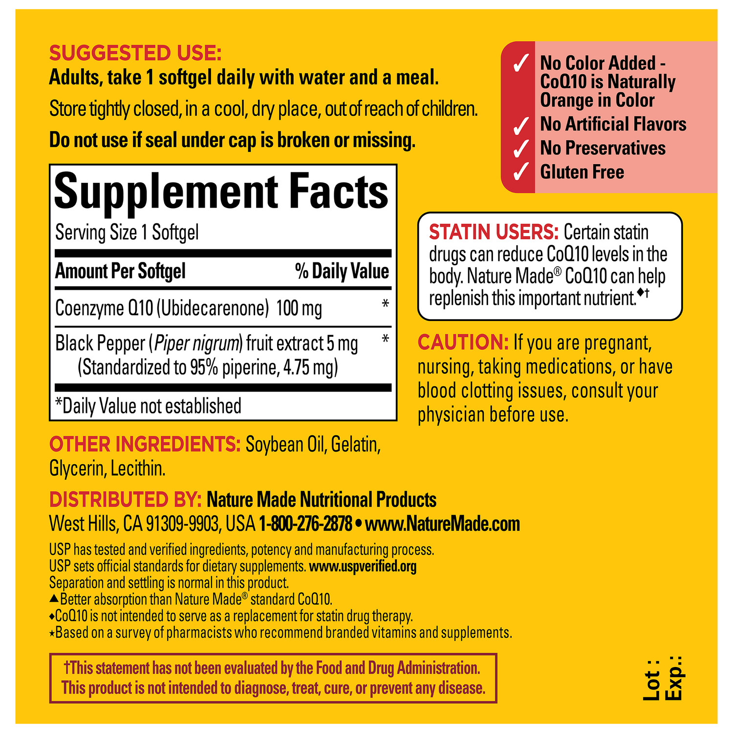 Better Absorption▲ CoQ10 100 mg with Black Pepper Extract | 