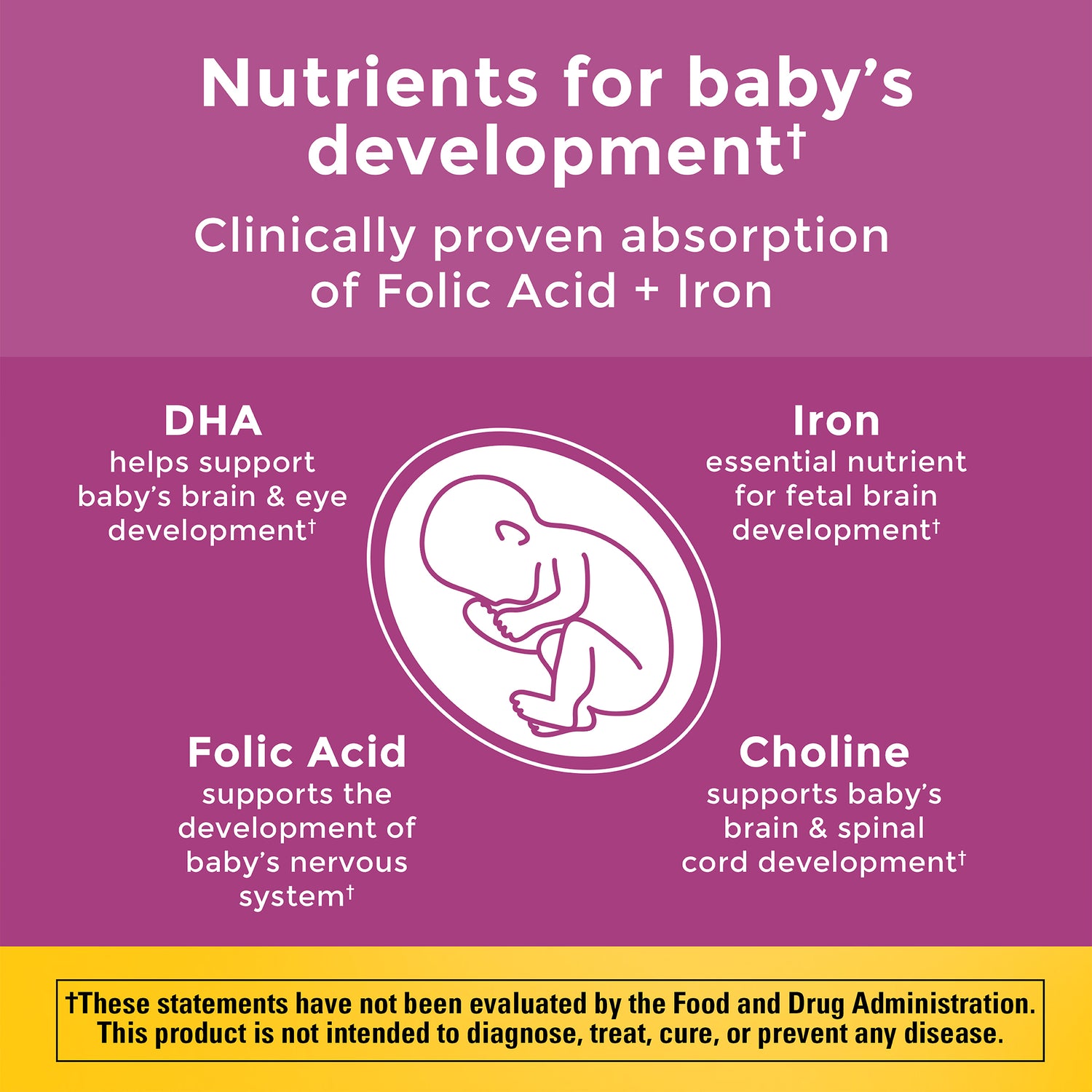 Prenatal Multivitamins + Choline Capsules | 